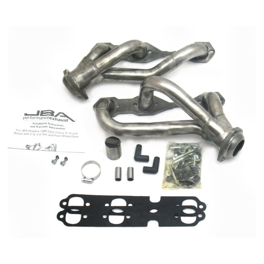 JBA 88-95 & 02-03 GM S-Truck 4.3L V6 4WD 1-1/2in Primary Raw 409SS Cat4Ward Header