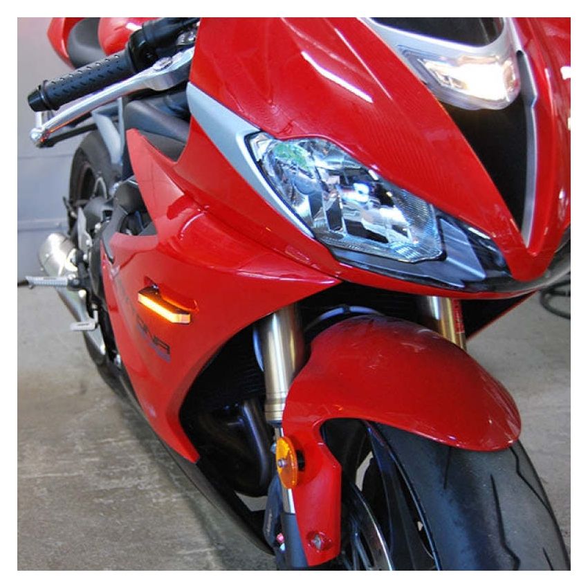 New Rage Cycles 675-FS-L 13+ Triumph Daytona 675 Front Turn Signals w/Load EQ