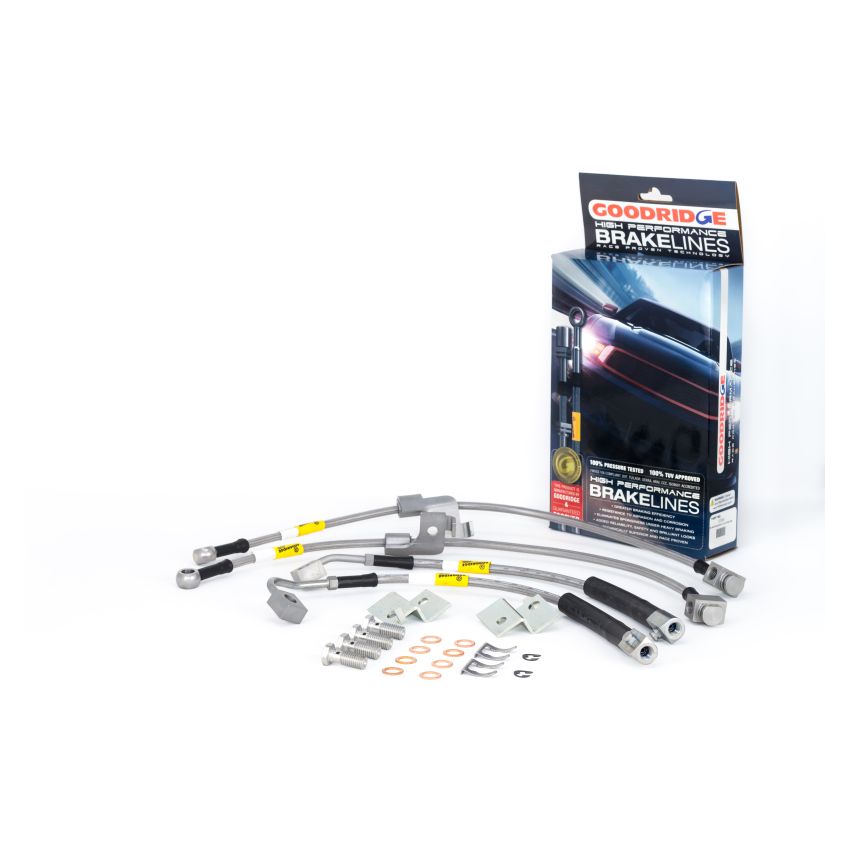 Goodridge 2015 Ford Mustang All Models G-Stop Stainless Steel Brake Lines