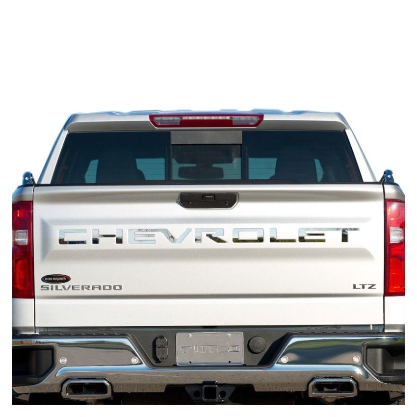 Putco 55550GM 19-20 Chevy Silverado 1500 - Stainless Steel Tailgate Letters CHEVROLET Chevrolet Letters