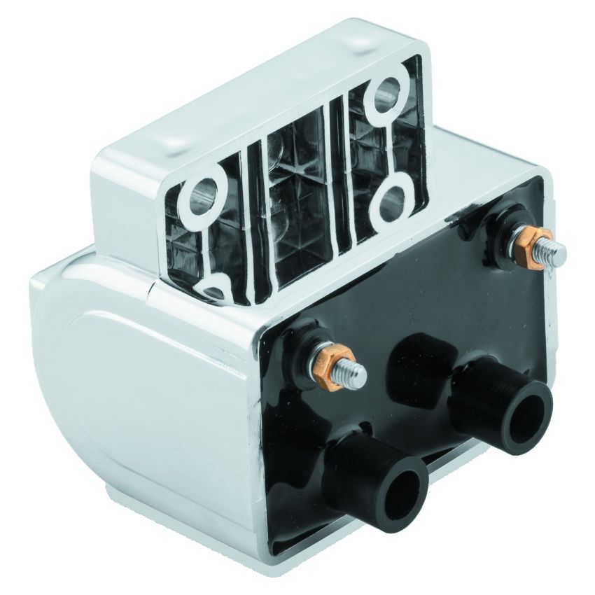TwinPower 210536 Twin Power 80-84 Big Twin and XL Ignition Coil Chrome Replaces H-D 31609-80 4 Ohm