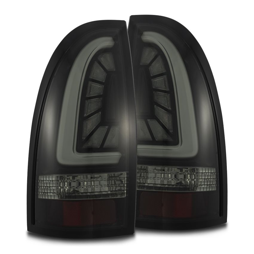 AlphaRex 05-15 Toyota Tacoma PRO-Series LED Tail Lights Jet Black