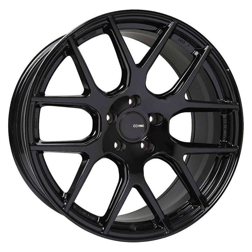 Enkei XM-6 17x7.5 5x100 45mm Offset 72.6mm Bore Gloss Black Wheel