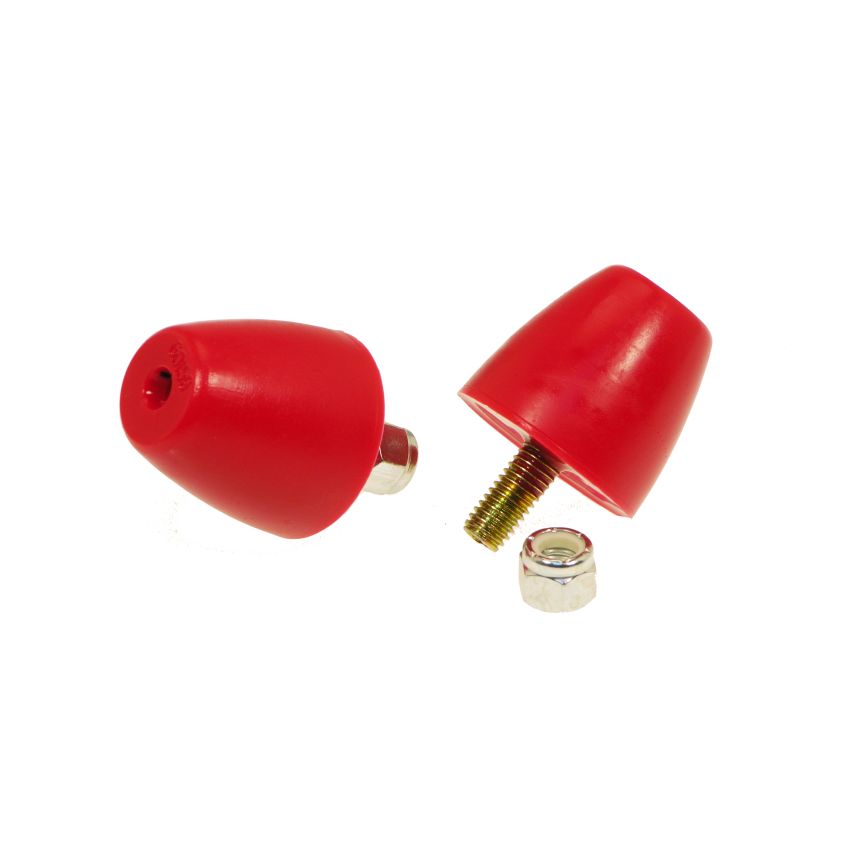 Prothane 19-1317 Universal Bump Stop 1 9/16X1 5/8 Cone - Red