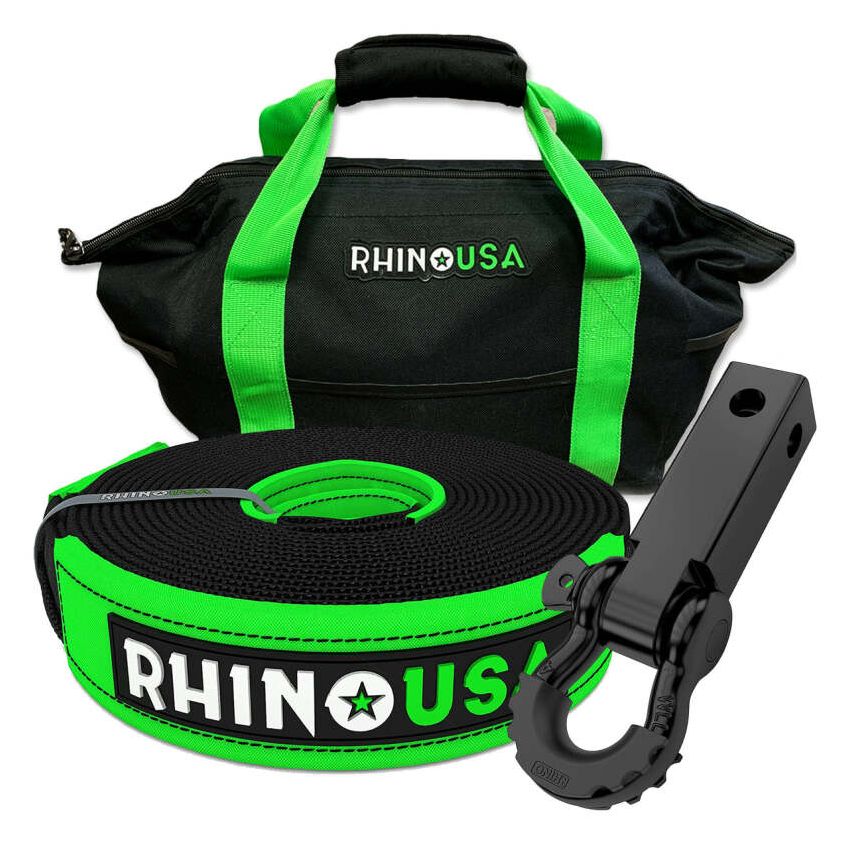Rhino USA RNO-30STRAPHITCH 30Ft Tow Strap/Hitch Combo