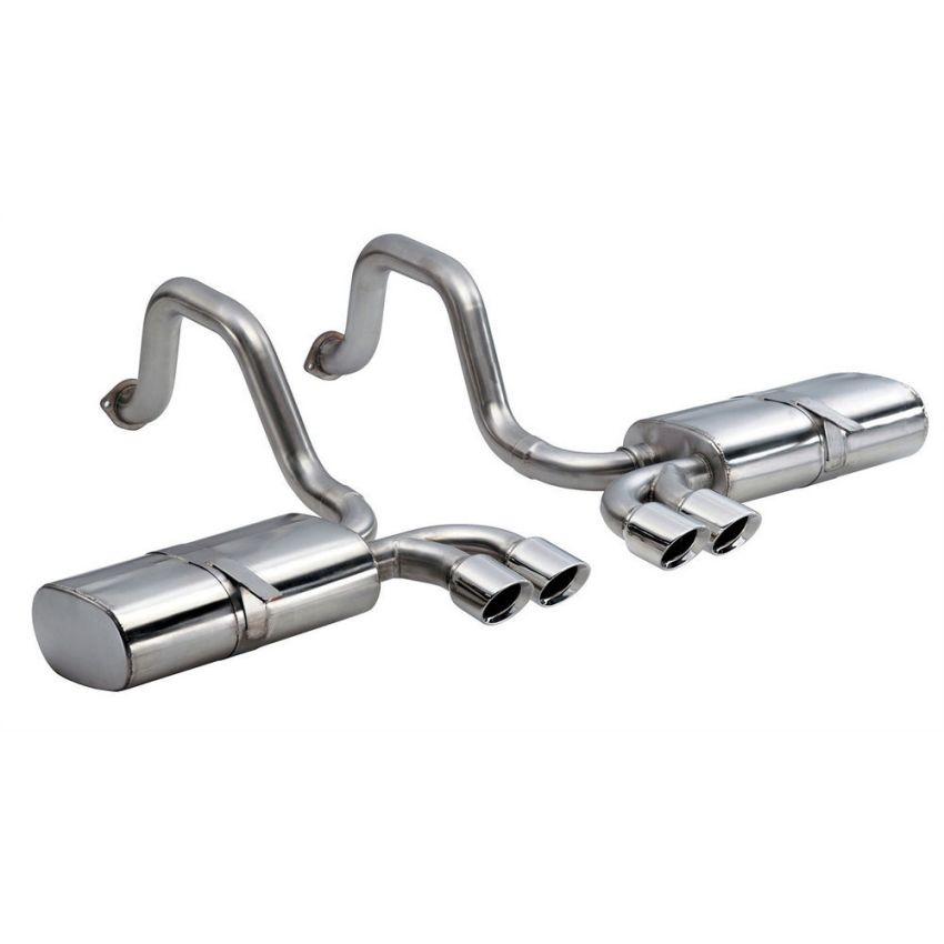 CORSA Performance 14111 Corsa 1997-2004 Chevrolet Corvette C5 Z06 5.7L V8 Polished Sport Axle-Back Exhaust