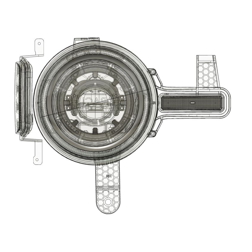 Oracle Lighting 5886-005 Oculus(TM) Bi-LED Projector Headlights for 2021+ Ford Bronco - Amber LED