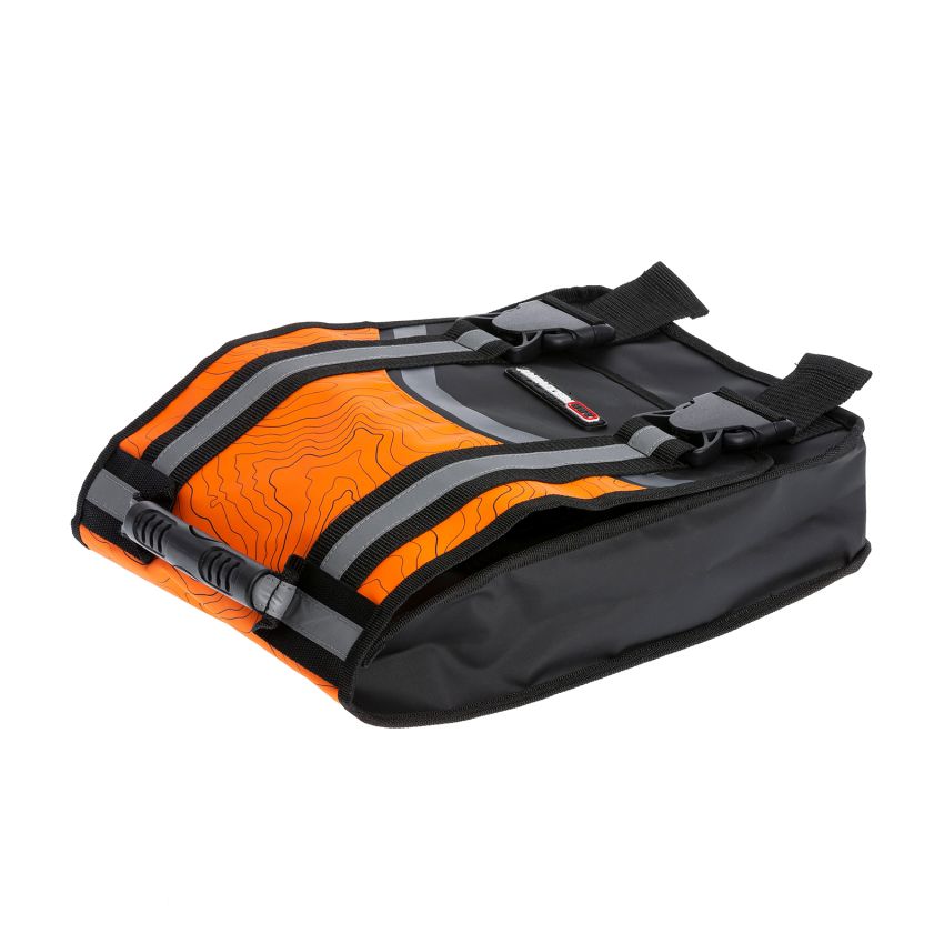 ARB Compact Recovery Bag Orange and Black Topographic Styling PVC Material Dual Internal Pockets
