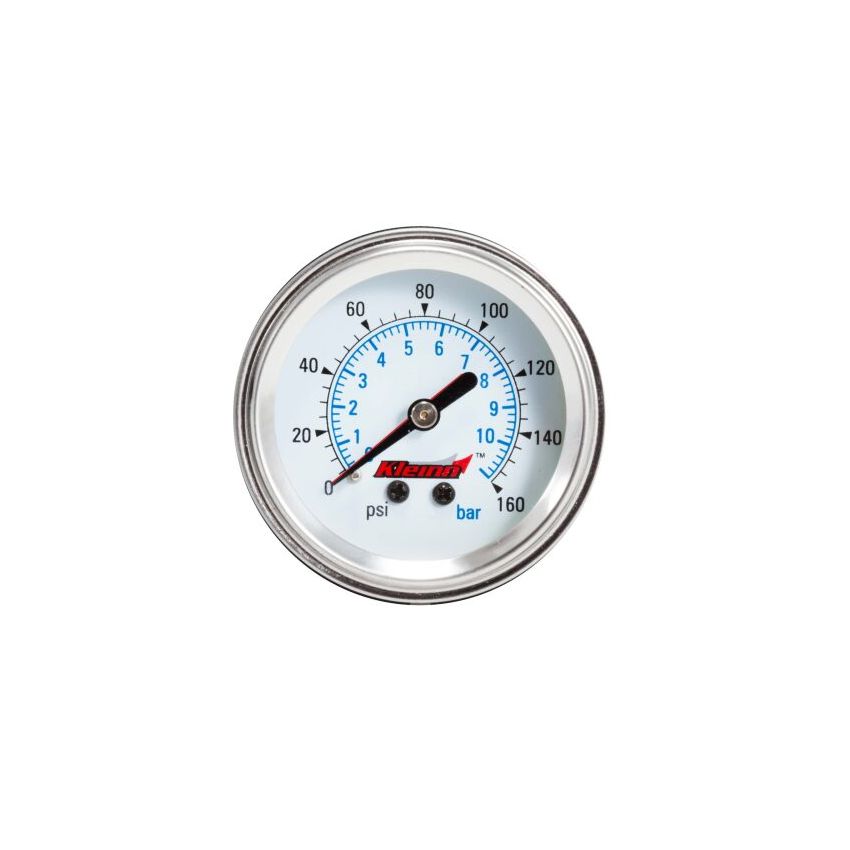 Kleinn Air Horns 1022 Kleinn Panel Mount/ Illuminated/ 160 PSI Single Needle Air Pressure Gauge