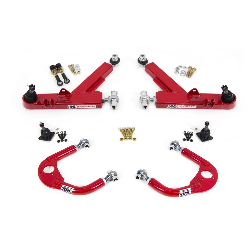UMI Performance 93-02 GM F-Body A-Arm Kit Double Shear Mount Boxed Lower + Adj Upper