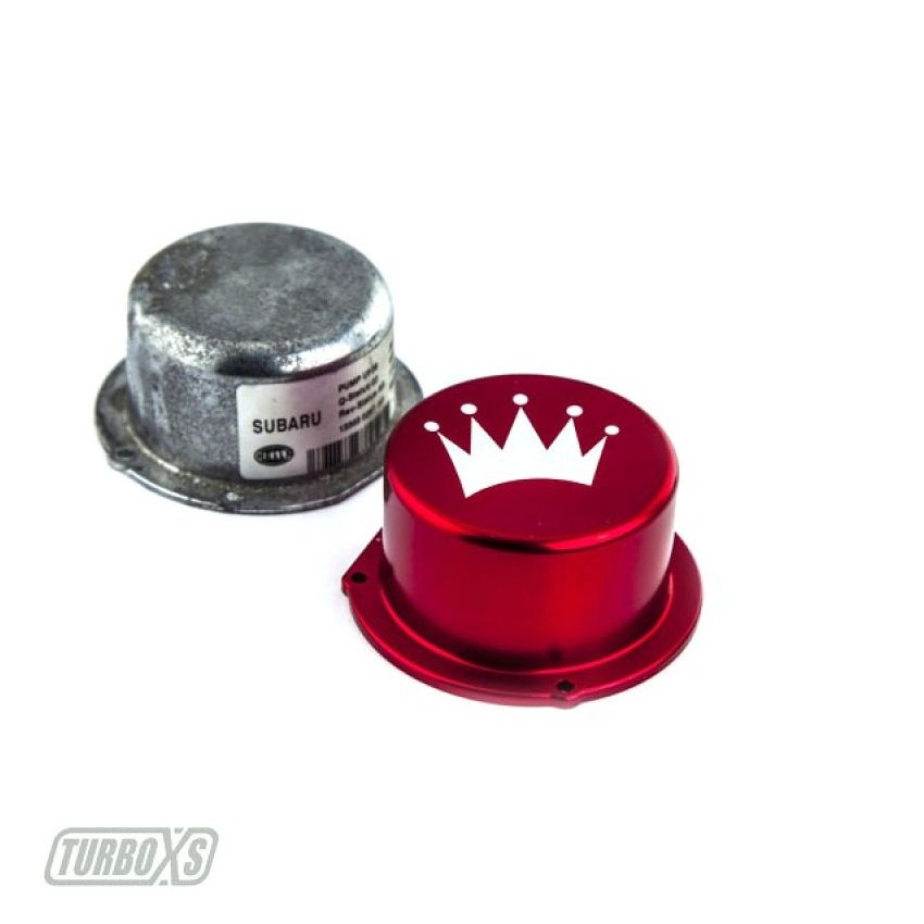 Turbo XS 15-16 Subaru WRX Billet Aluminum Vacuum Pump Cover - Red