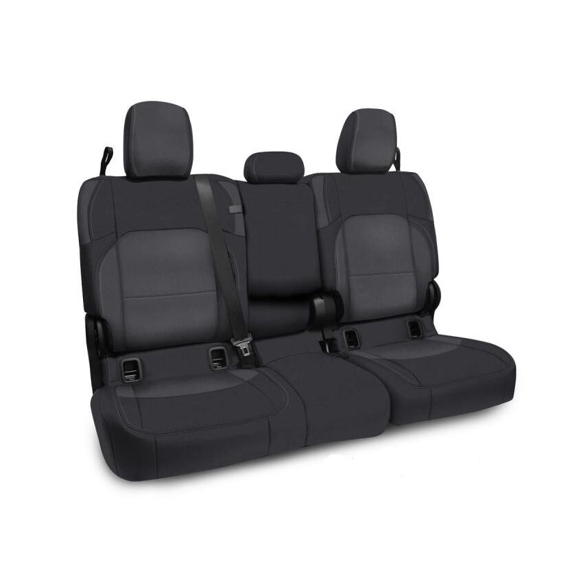 PRP 2020+ Jeep Gladiator JT Rear Bench Cover with Leather Interior - Black/Grey