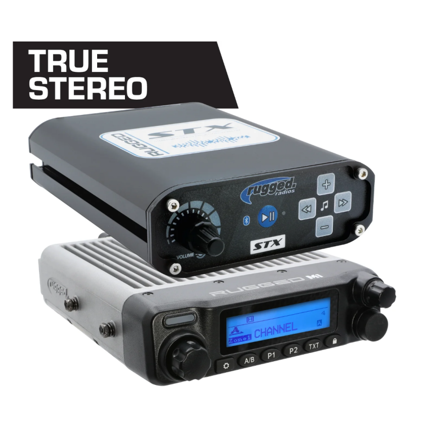 Rugged Radios MCK-STX-2P-M1 STX STEREO Complete Master Comm Kit w/ Intercom - 2-Way Radio M1 VHF Business Band