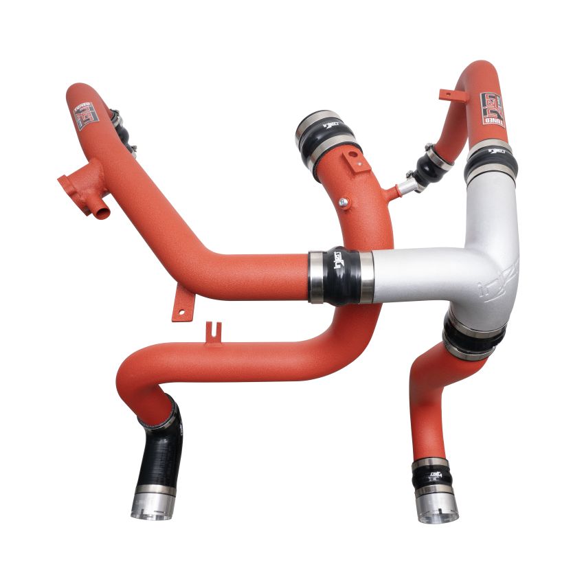 Injen 21-23 Ford Bronco 2.7L V6 (TT) EcoBoost SES Intercooler Pipes - Wrinkle Red