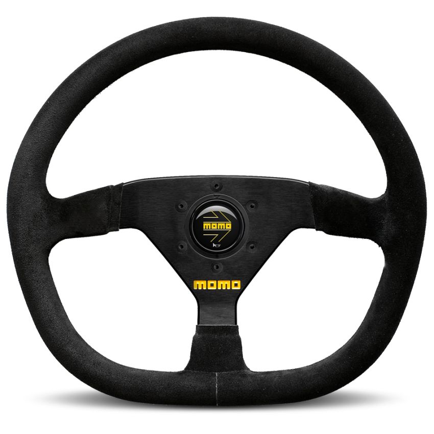 Momo MOD88 Steering Wheel 320 mm -  Black Suede/Black Spokes