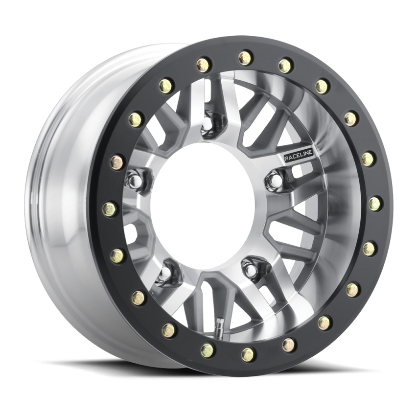 Raceline RT260M Ryno 15x4.5in / 5x205 BP / -24mm Offset / 160mm Bore - Machined Beadlock Wheel