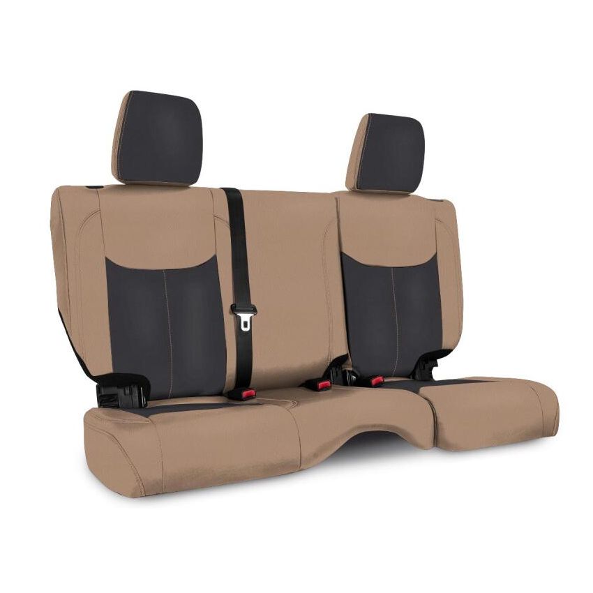 PRP 13-18 Jeep Wrangler JKU Rear Seat Cover/4 door - Black/Tan