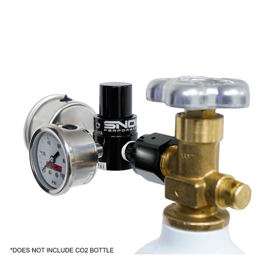 Snow Performance SNO-353G Billet Fixed CO2 Regulator (100PSI) with Gauges