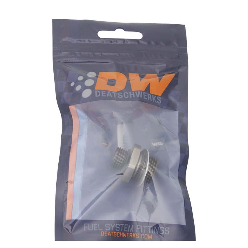 DeatschWerks 6AN ORB Male To 18 X 1.5 Metric Male (Incl O-Ring and Crush Washer)