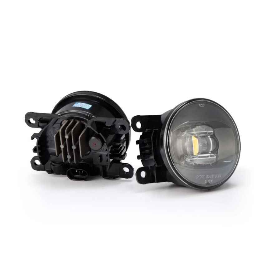 AlphaRex 210002 Universal Acura/Ford/Honda/Subaru/Nissan DoubleTap Dual Color LED Proj Fog Lights - Wt/Ambr
