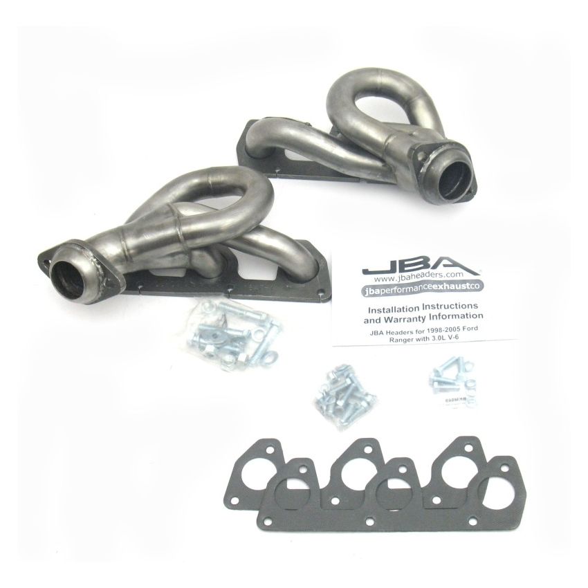 JBA 1647S-1 02-08 Ford Ranger 3.0L V6 w/o EGR 1-1/2in Primary Raw 409SS Cat4Ward Header