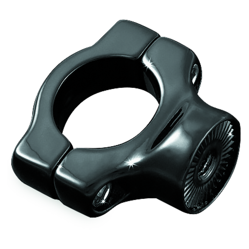 Kuryakyn 3116 Side Mount License Plate Holder Clamp 86-17 Softails Gloss Black