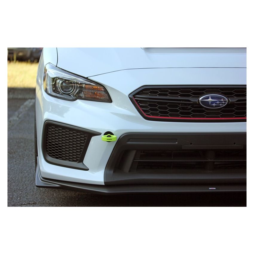 Perrin Tow Hook Kit - Front 2018+ Subaru WRX/STI - Neon Yellow