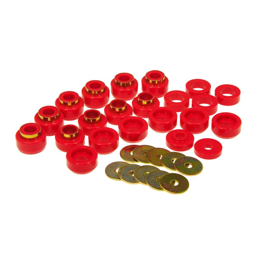 Prothane 87-96 Jeep Wrangler Body Mount - Red