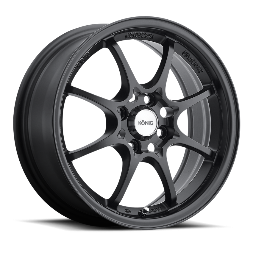 Konig Helium 15x6.5 4x100 ET40 Flat Black