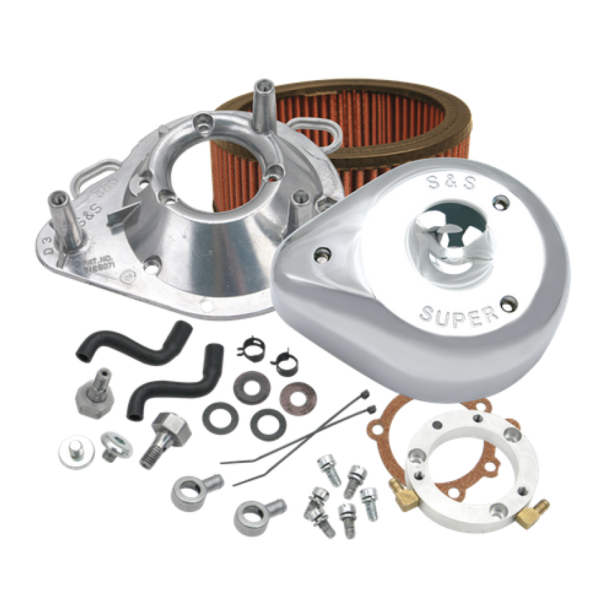 S&S Cycle 170-0303B 01-17 Stock EFI BT Models Teardrop Air Cleaner Kit