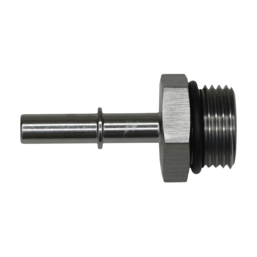 DeatschWerks 10AN ORB Male to 5/16in Male EFI Quick Connect Adapter - Anodized DW Titanium