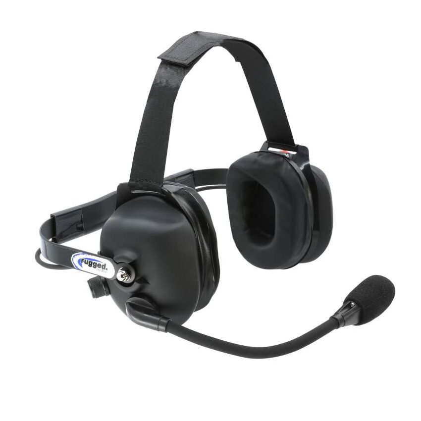 Rugged Radios H43-BLK-K H43 Rubberized Behind the Head (BTH) 2-Way Radio Headset