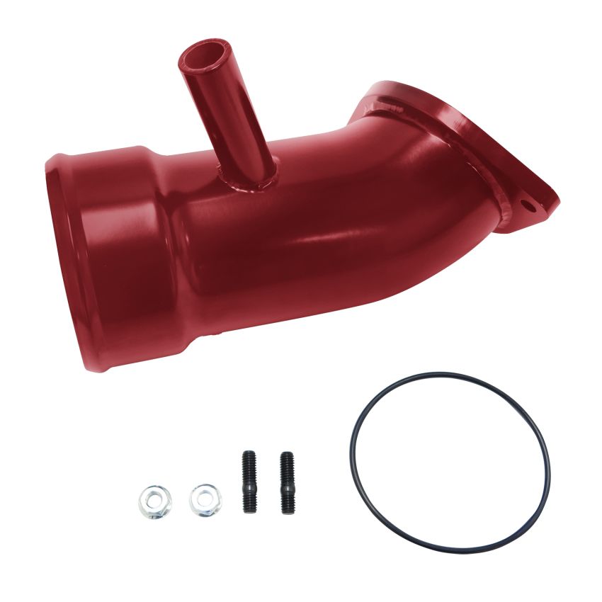 Wehrli 17-19 Chevrolet 6.6L L5P Duramax 3.5in Intake Horn w/PCV Port - WCFab Red