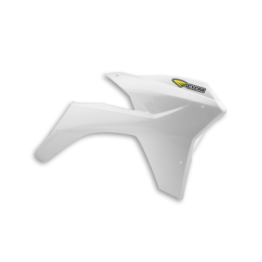 Cycra 1CYC-1896-42 11-13 KTM 125-500 SX/XC/SX-F/XC-F/XC-W/XCF-W/EXC-F Powerflow Radiator Shrouds - White