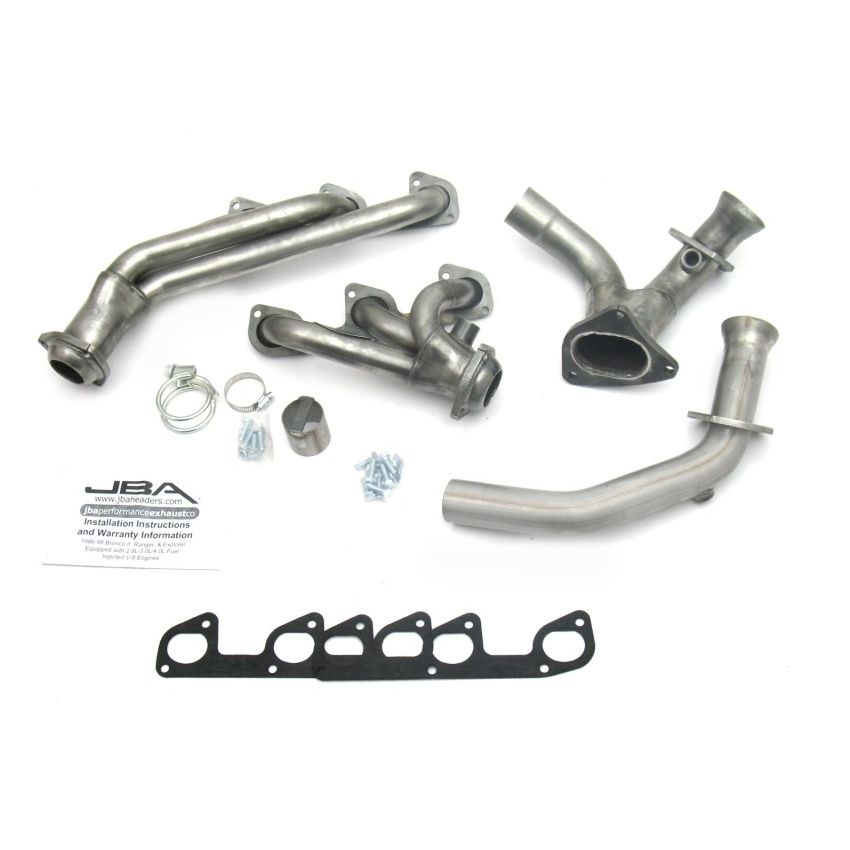 JBA 95-97 Ford Ranger 4.0L OHV 1-1/2in Primary Raw 409SS Cat4Ward Header