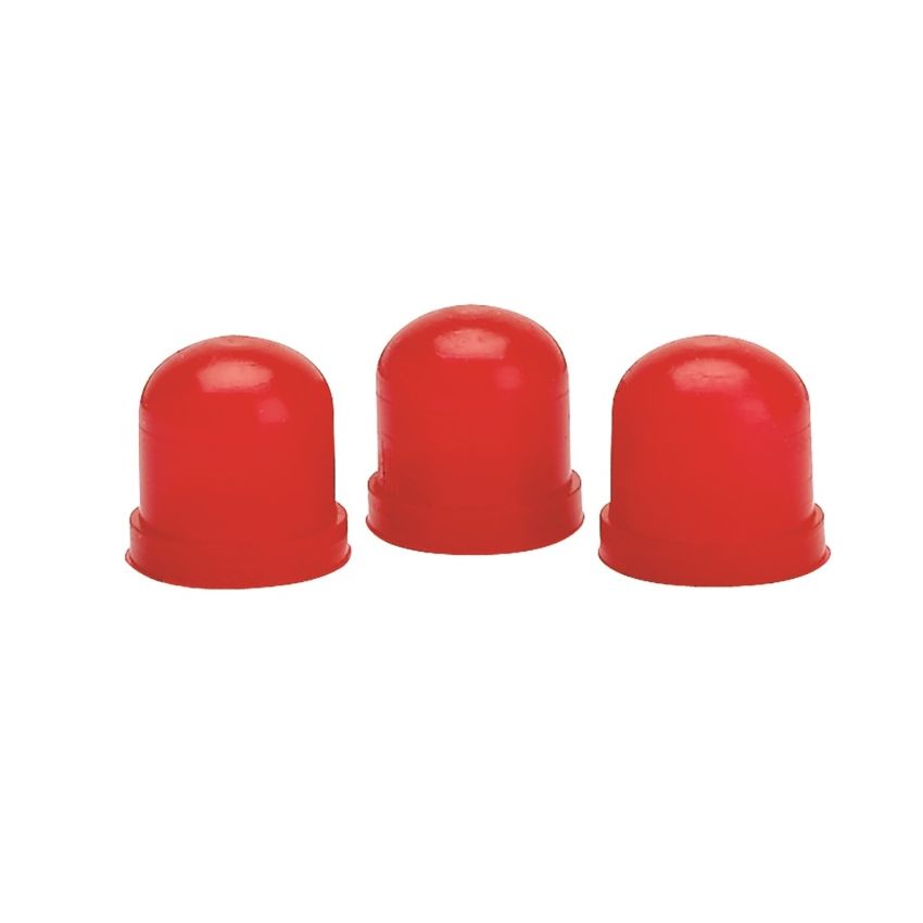 AutoMeter 3214 LIGHT BULB BOOTS, RED, QTY. 3