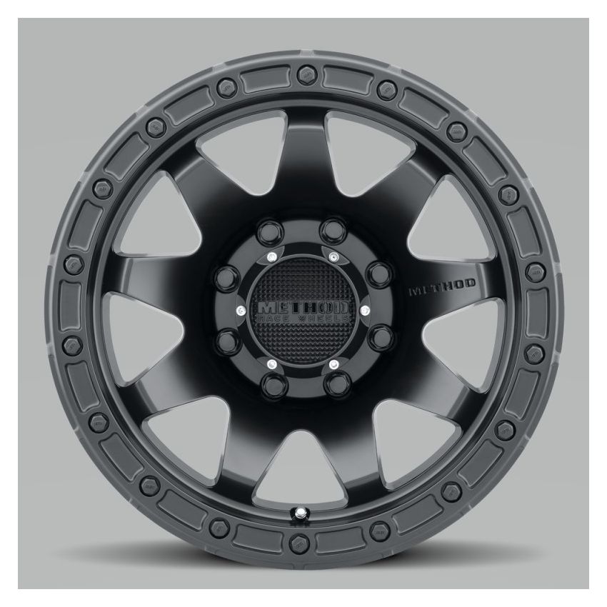Method MR317 18x9 +18mm Offset 8x6.5 130.81mm CB Matte Black Wheel