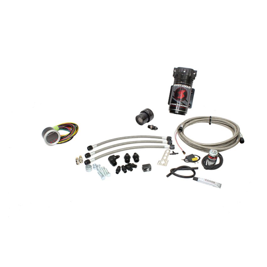 Snow Performance Stg 2 Boost Cooler F/I Prog. Water Injection Kit (SS Braided 4AN Fitting) - No Tank