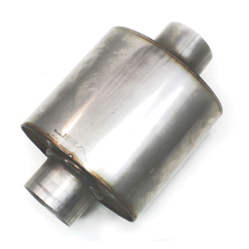 JBA Universal Straight-Through 304SS Muffler 6x6x4 2.5in Inlet Diameter Center/Center