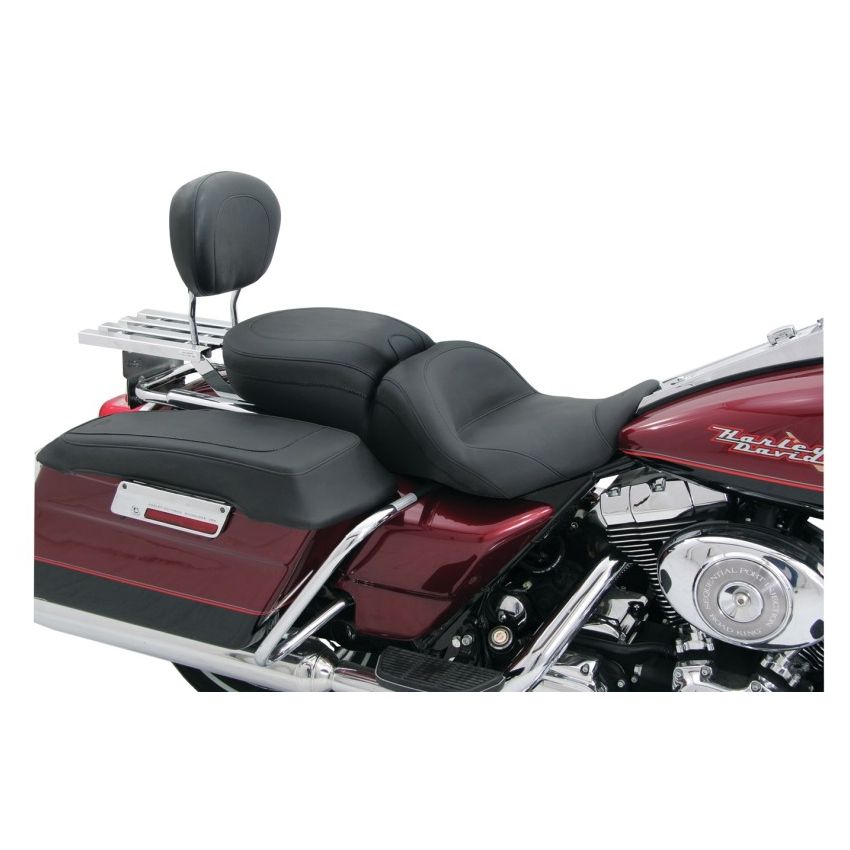 Mustang Motorcycle 79071 Mustang 97-21 Harley Touring Sissy Bar Pad (12 inch x 9 inch) - Black