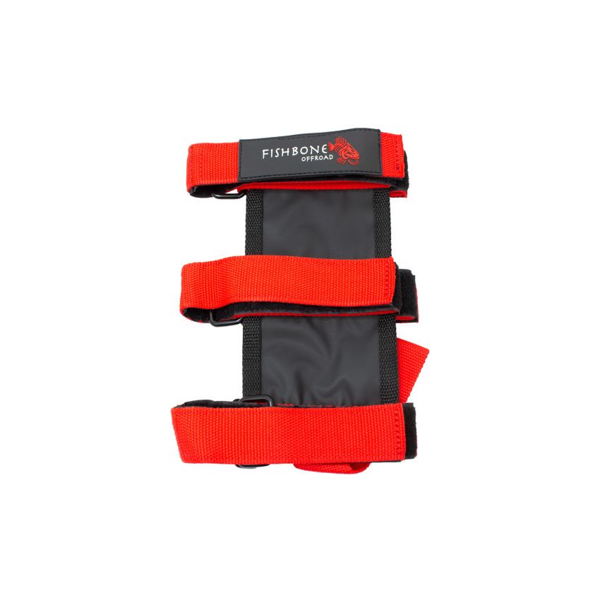 Fishbone Offroad Padded Roll Bar Red Fire Extinguisher Holder