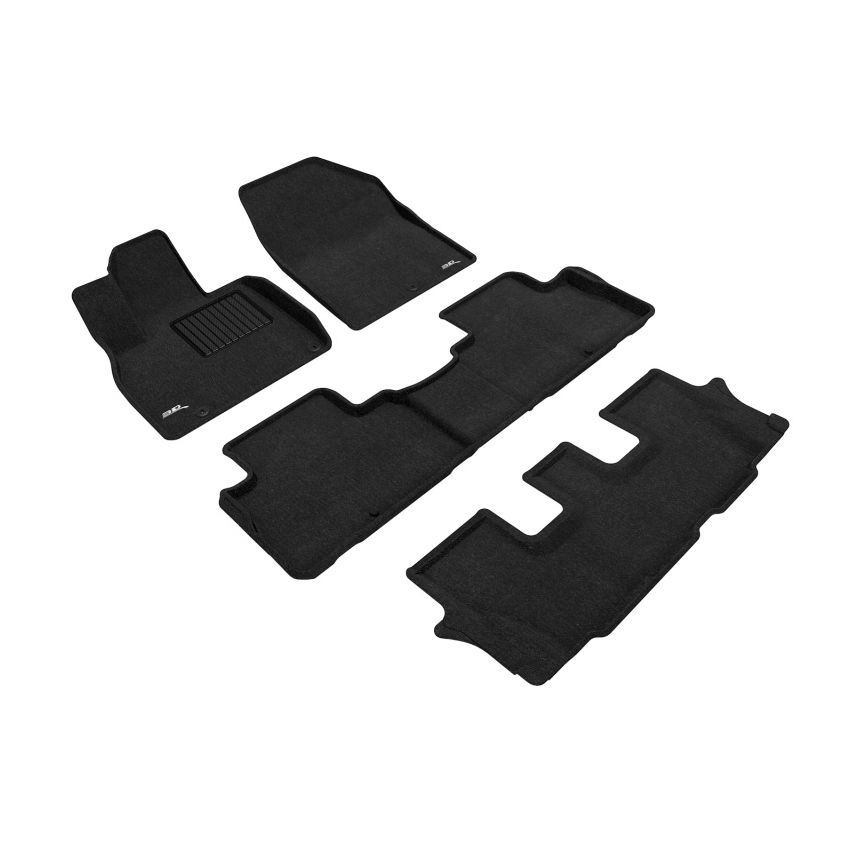3D MAXpider L1KA05204709 20-24 Kia Telluride 8-Seat Elegant Black R1 R2 R3