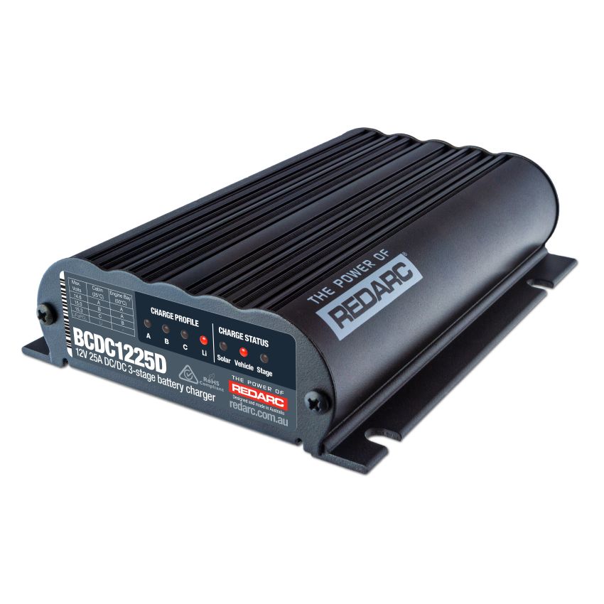 REDARC BCDC1225D DC/DC Dual Input In-Vehicle Battery Charger - 12V 25A