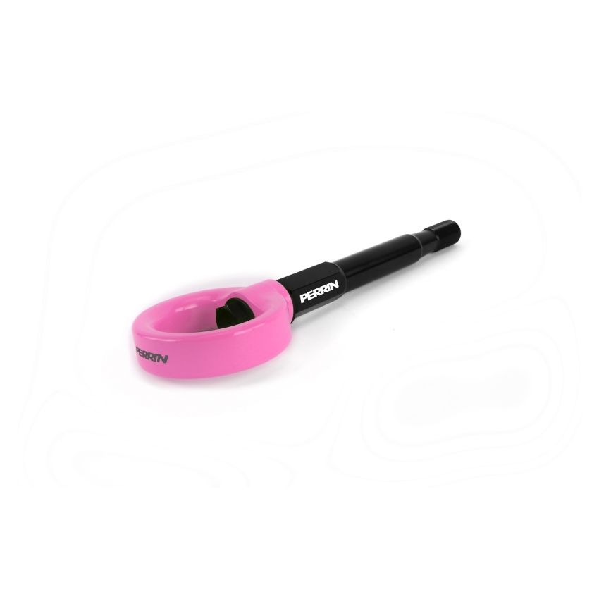 Perrin 18-21 WRX/STI / 13-20 & 2022 BRZ / 17-20 Toyota 86 Front Tow Hook Kit - Hyper Pink