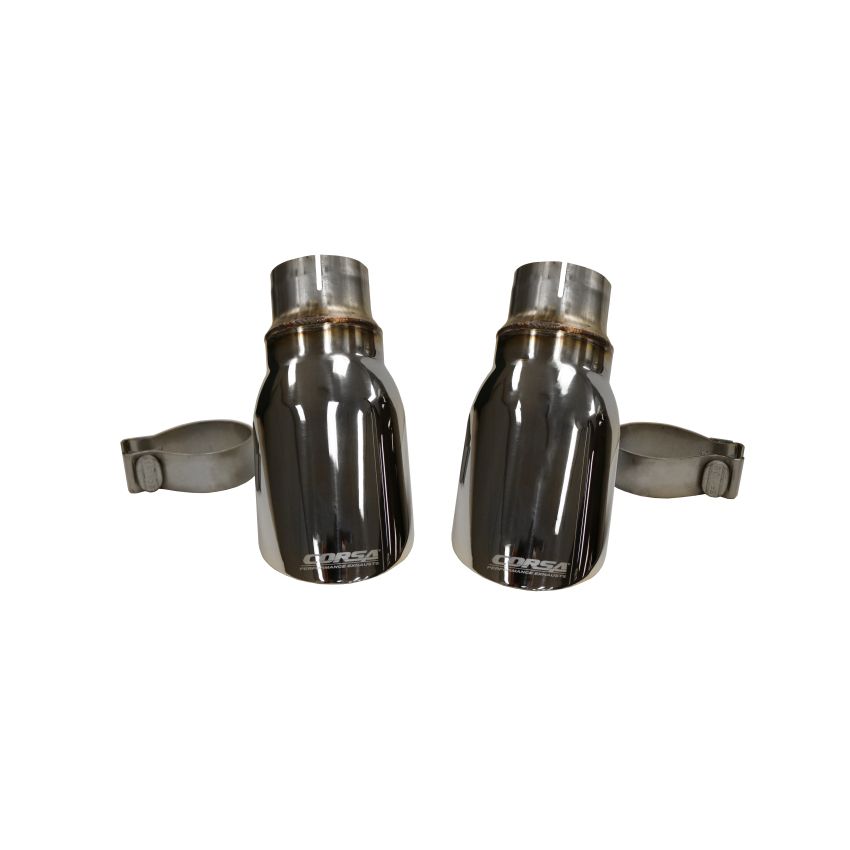CORSA PERFORMANCE COR14977 Two Single 4in Polished Pro-Series Tips Kit