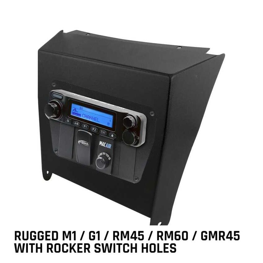 Rugged Radios MT-KRX-MM-RS Kawasaki KRX Multi-Mount Kit - Rugged M1/G1/RM45/RM60/GMR45 w/Switch Holes