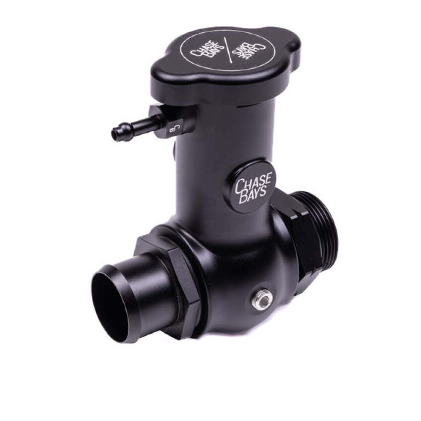 Chase Bays CB-IFN-138-20ORB-RADCAP-A 1.38in (35mm) Hose to 20ORB Raised Inline Filler Neck w/ Cap