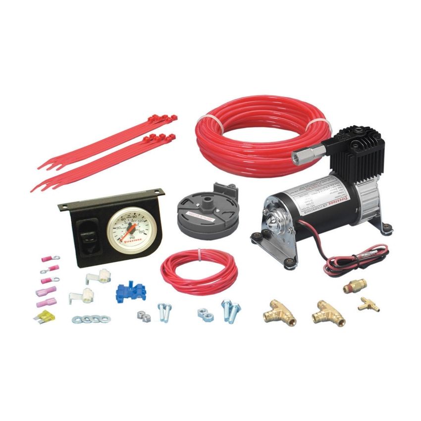 Firestone 2158 Level Command II Standard Duty Single Analog Air Compressor System Kit (WR17602158)