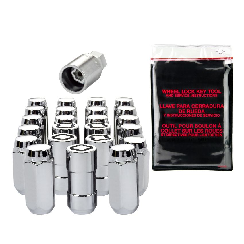 McGard (84585 MCG 23-PC JEEP WRANGLER JL HEX INSTALL KIT M14X1.5 CONE SEAT W/5-WHL LKS, 22MM HEX, 1.639