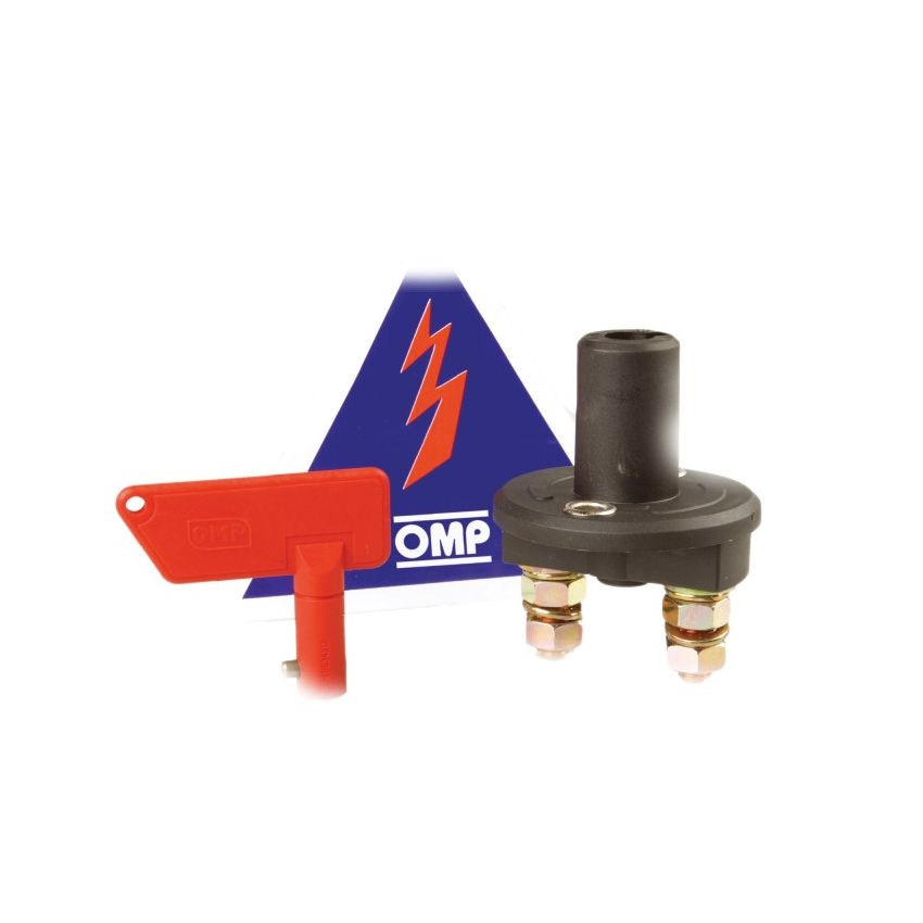 OMP RACING, INC. OMPEA0-0460 Master Disconnect Switch 2 Pole w/ Removable Key